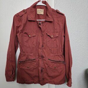 Lily Aldridge for Velvet Ruby Lightweight Utility Army Jacket Pink Size Small